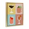 Stupell Industries Mixed Cocktail Drinks Framed Floater Canvas Wall Art Design by Natalie Carpentieri